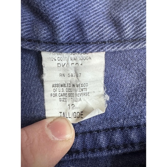 Vintage Faded Glory High Rise Tapered Jeans Womens 12 Tall Blue Wash Denim - Picture 13 of 16